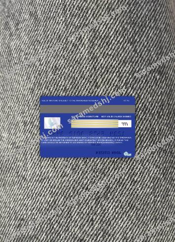 Barbados Republic Bank visa card photolook back